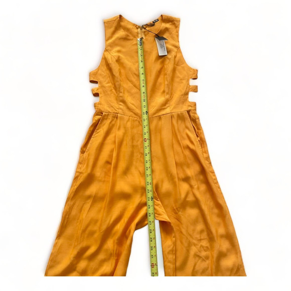 Monrow Silky Cutout Tank Jumpsuit Honeycomb Small‎ - Picture 11 of 15